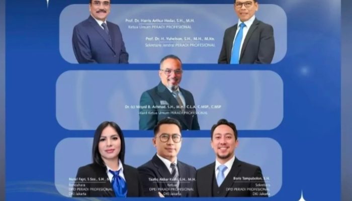 Pelantikan Pengurus DPD PERADI Profesional DKI Jakarta Tegaskan Komitmen Advokat Bermutu, Beretika, dan Berkarakter